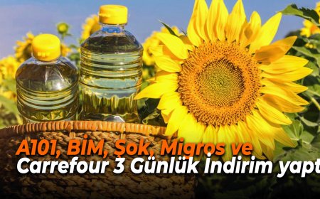 A101, BİM, Şok, Migros ve Carrefour’da 5 Litre Ayçiçek Yağı Fiyatları 3 Gün geçerli büyük indirim